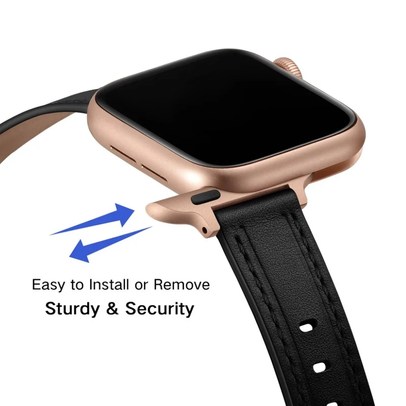 Unglaublich stark Universell Apple Echtes Leder armband