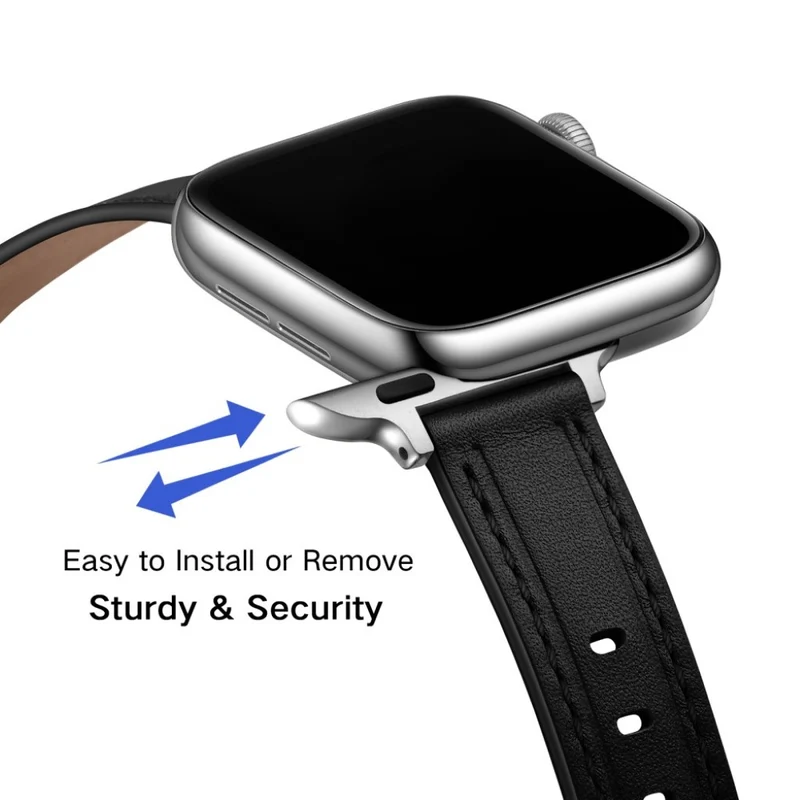 Unglaublich stark Universell Apple Echtes Leder armband