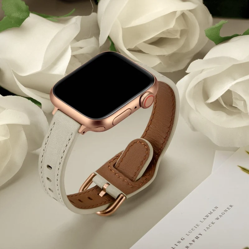 Unglaublich stark Universell Apple Echtes Leder armband