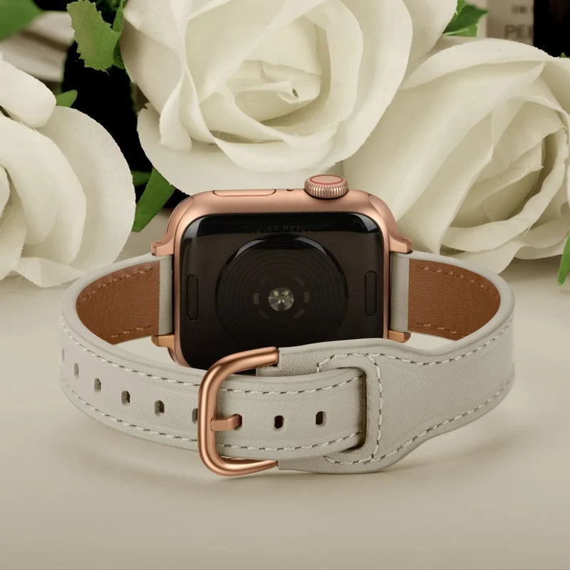 Unglaublich stark Universell Apple Echtes Leder armband