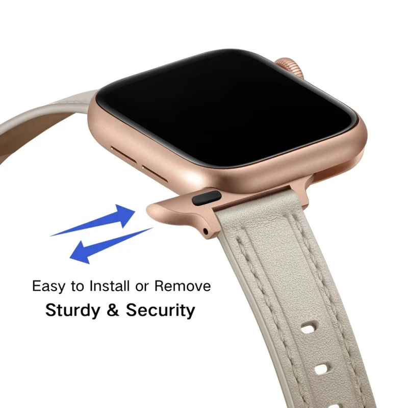 Unglaublich stark Universell Apple Echtes Leder armband