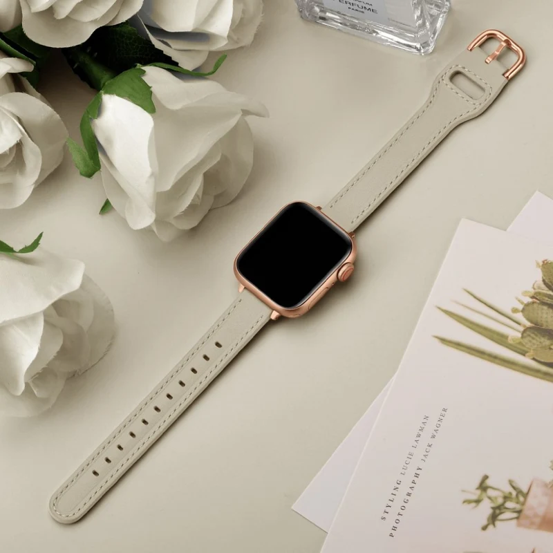 Unglaublich stark Universell Apple Echtes Leder armband