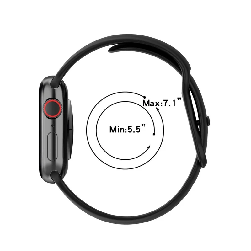Super zuverlässig Universell Apple Silikon / TPU armband - Größe: S