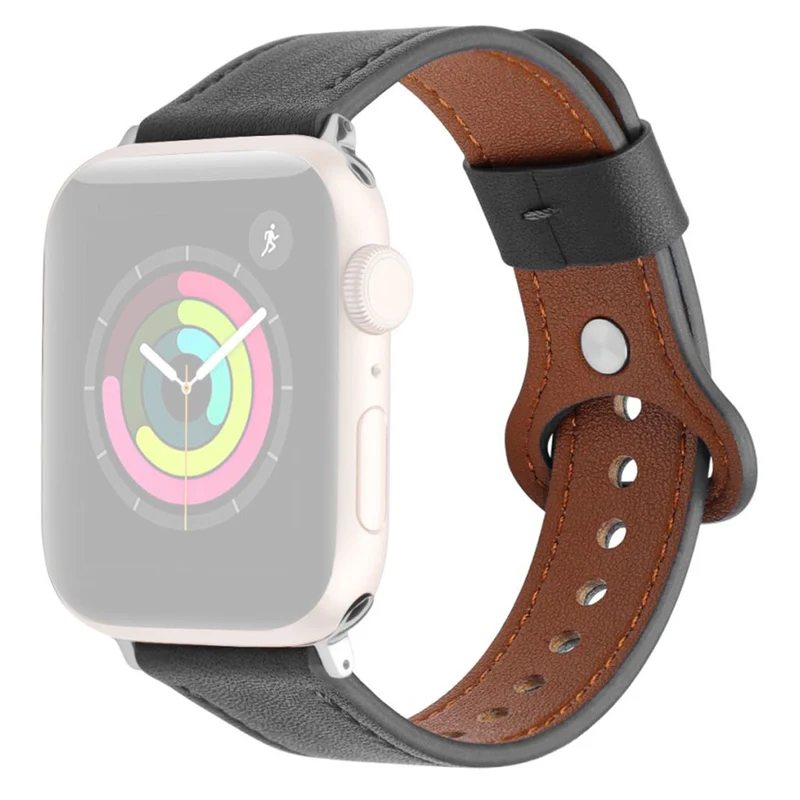 Auffallend schön Universell Apple Echtes Leder armband