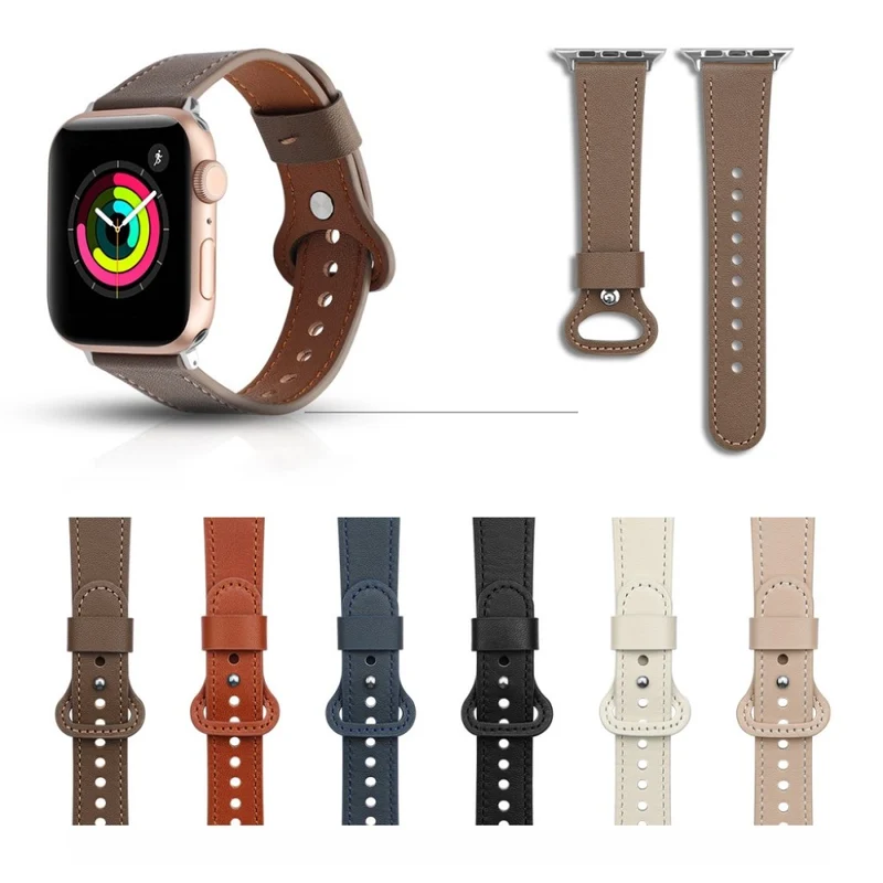 Auffallend schön Universell Apple Echtes Leder armband