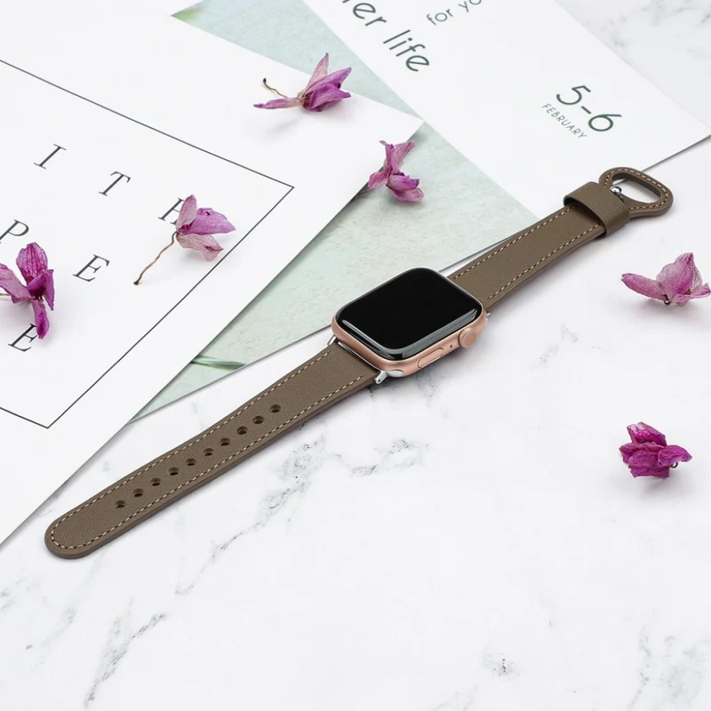 Auffallend schön Universell Apple Echtes Leder armband
