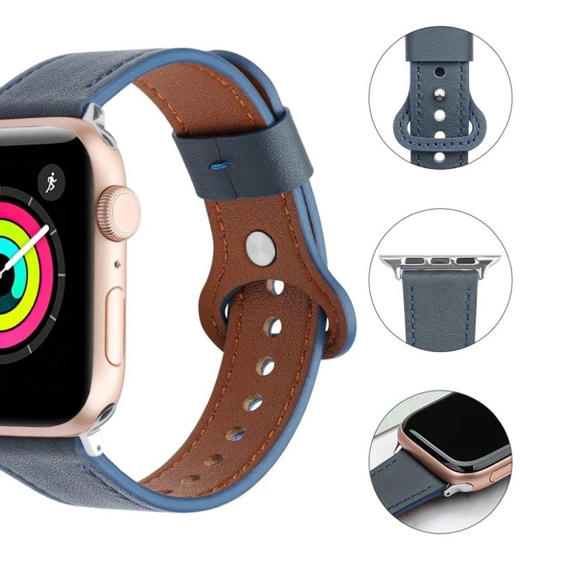 Auffallend schön Universell Apple Echtes Leder armband