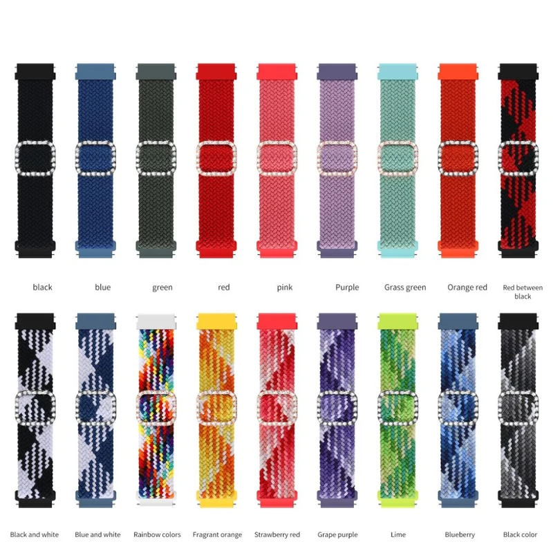 Super modisch Universell Strass und Textil / Nylon armband