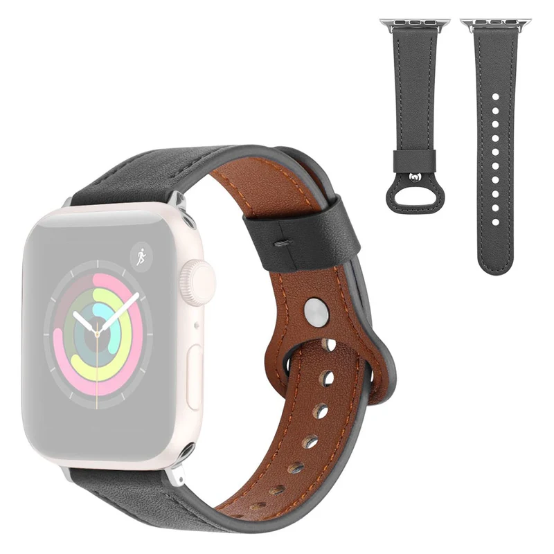 Stilvoll Universell Apple Echtes Leder armband