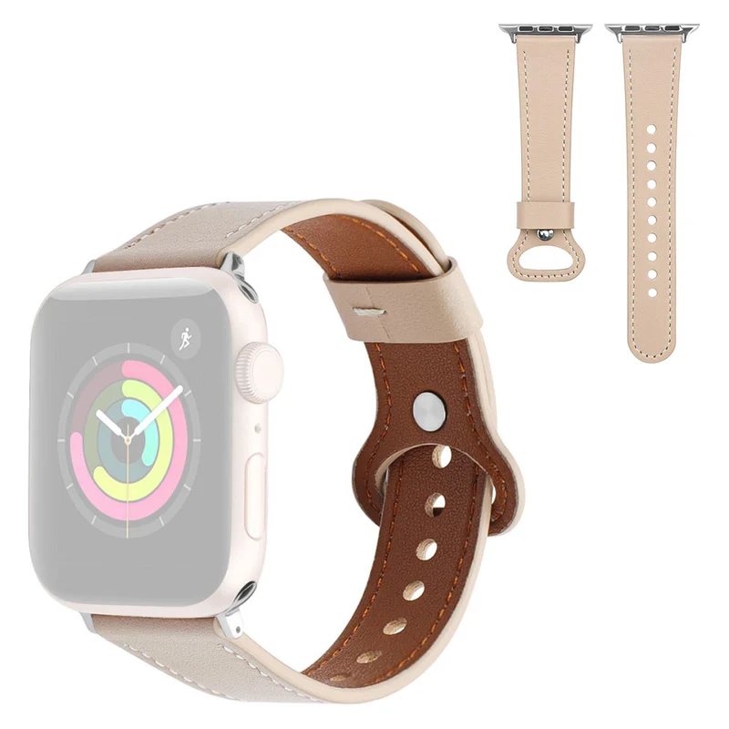 Stilvoll Universell Apple Echtes Leder armband