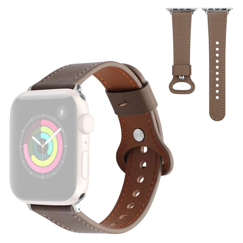 Stilvoll Universell Apple Echtes Leder armband