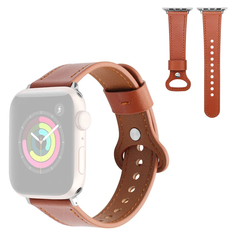 Stilvoll Universell Apple Echtes Leder armband