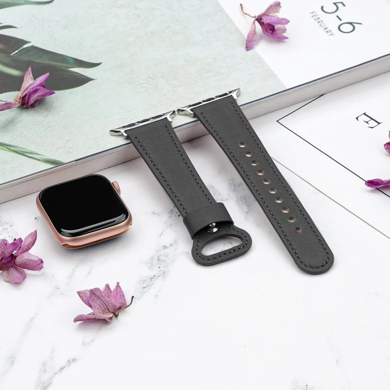 Stilvoll Universell Apple Echtes Leder armband