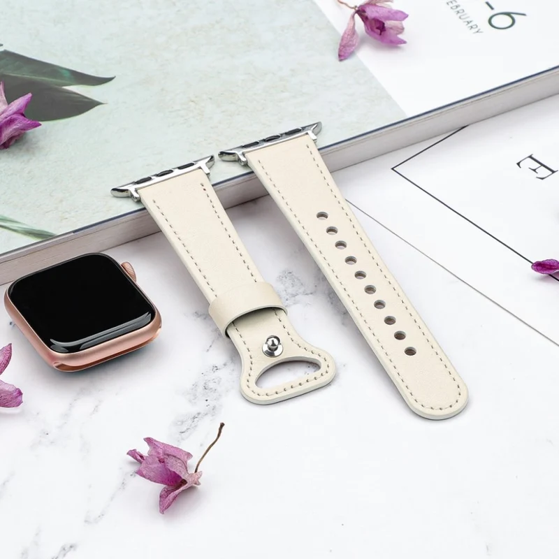Stilvoll Universell Apple Echtes Leder armband