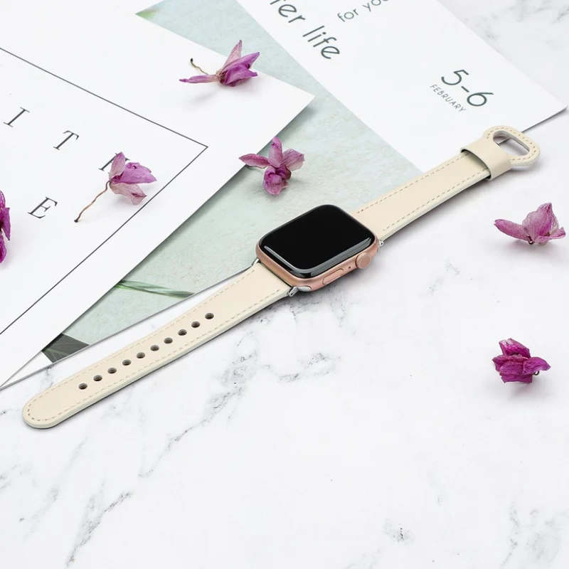 Stilvoll Universell Apple Echtes Leder armband