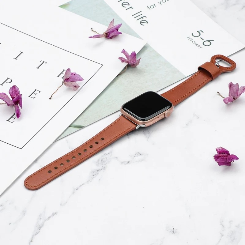 Stilvoll Universell Apple Echtes Leder armband