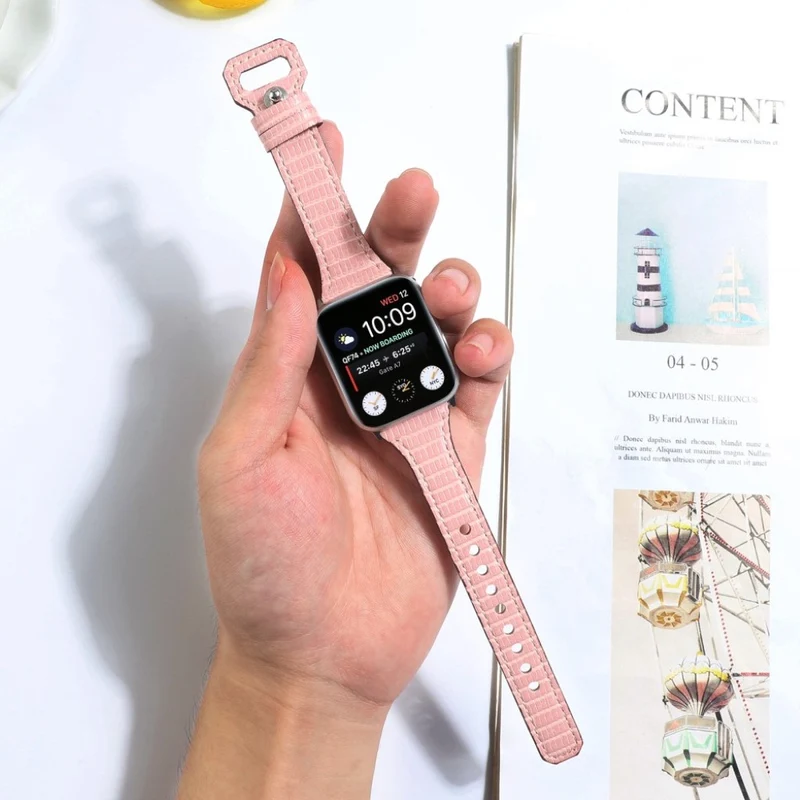 Absolut cool Universell Apple Echtes Leder armband