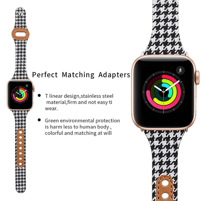 Süß Universell Apple Kunstleder und Textil / Nylon armband