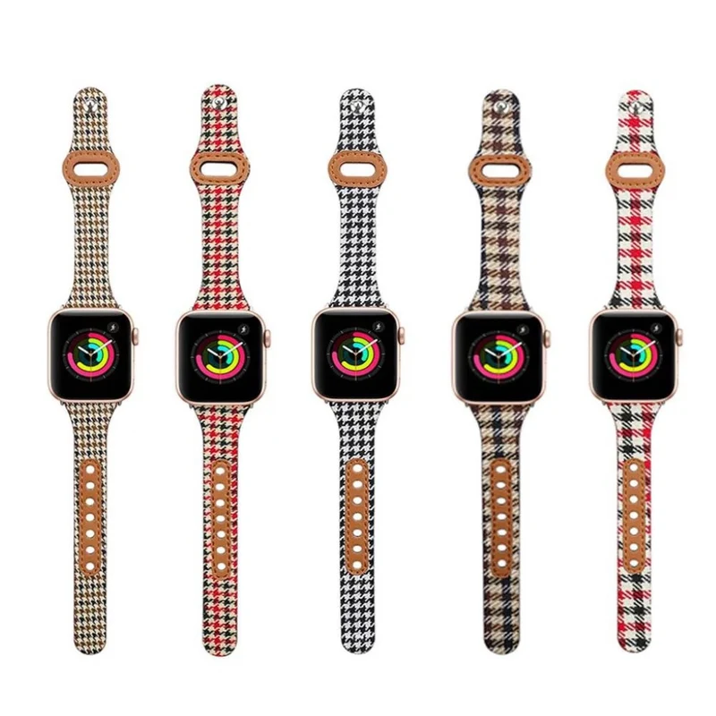 Süß Universell Apple Kunstleder und Textil / Nylon armband