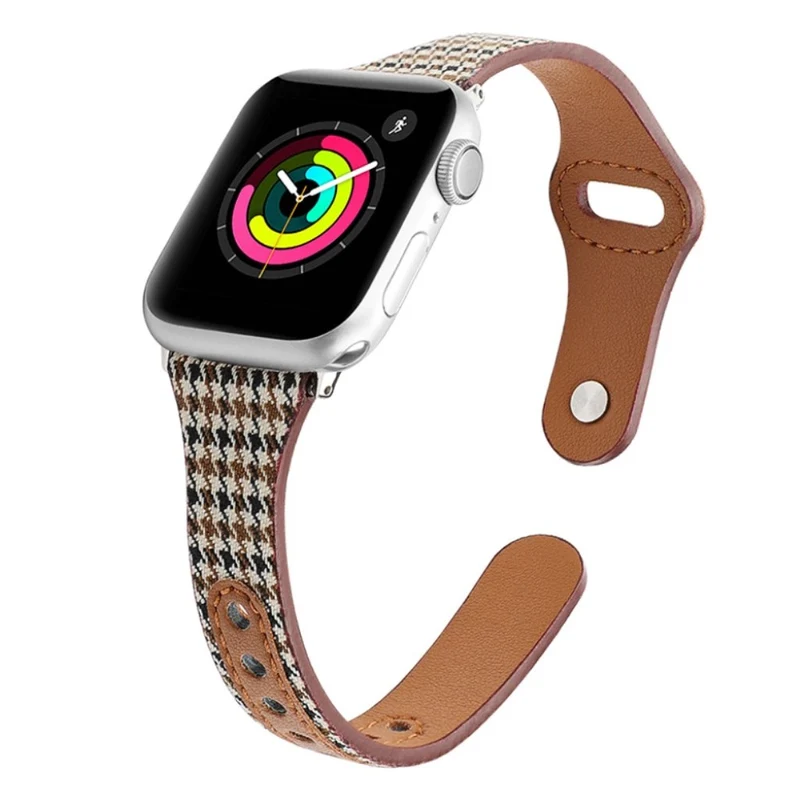 Süß Universell Apple Kunstleder und Textil / Nylon armband