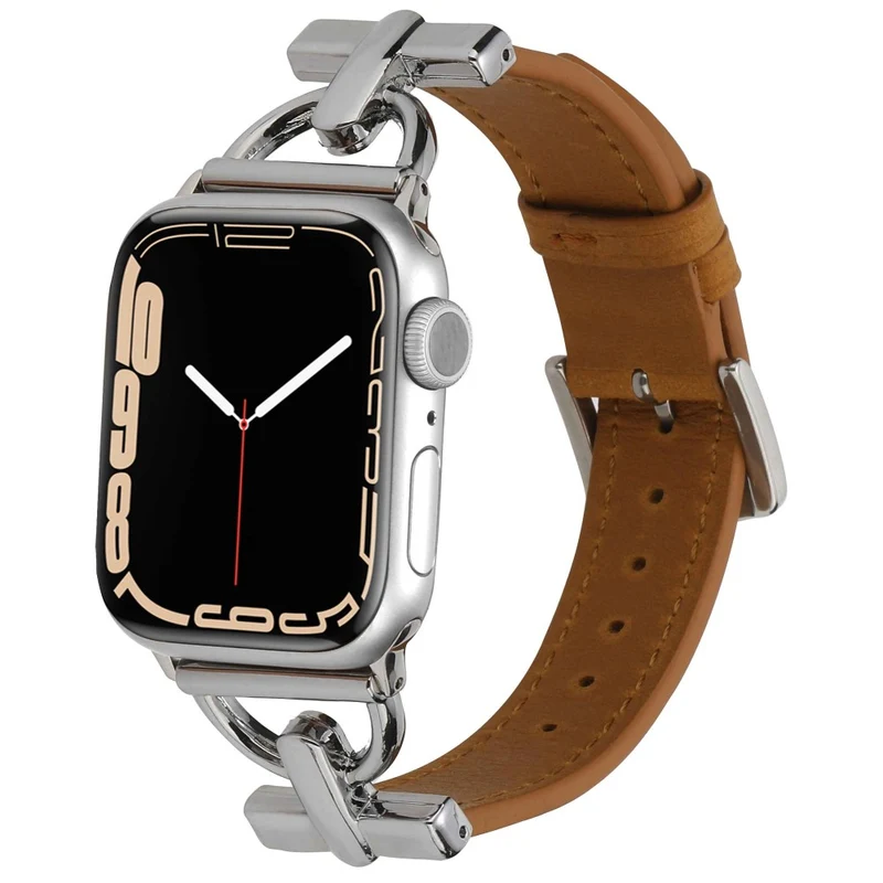 Apple Watch Series 7 45mm Metall und Kunstleder armband