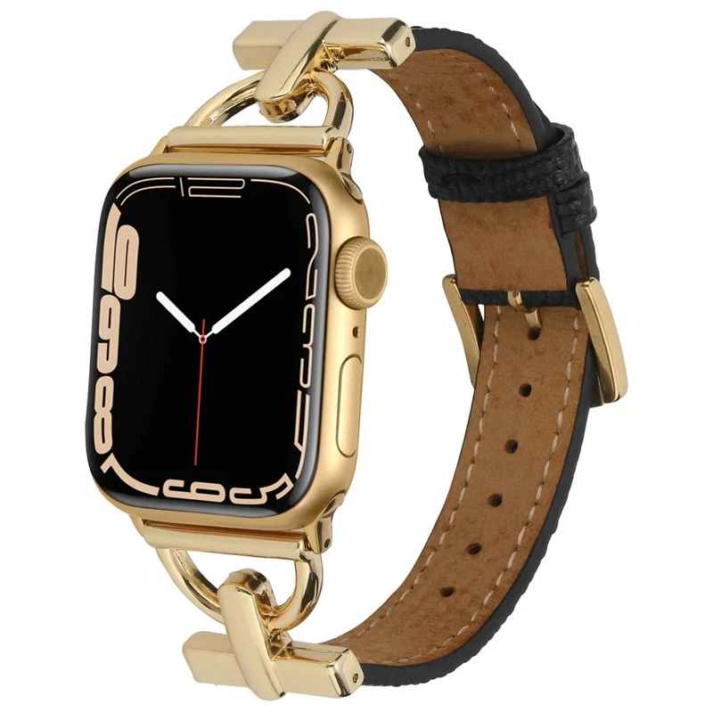 Apple Watch Series 7 45mm Metall und Kunstleder armband