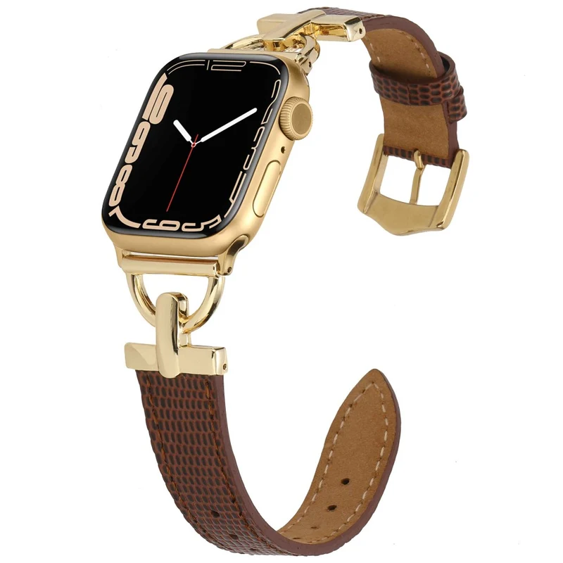 Apple Watch Series 7 45mm Metall und Kunstleder armband