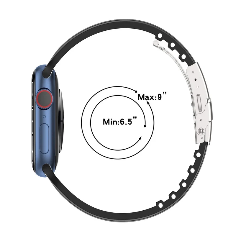 Stilvoll Apple Watch Series 7 45mm Silikon / TPU armband