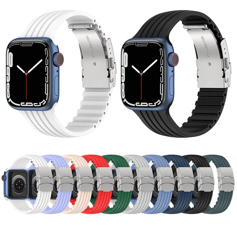 Stilvoll Apple Watch Series 7 45mm Silikon / TPU armband