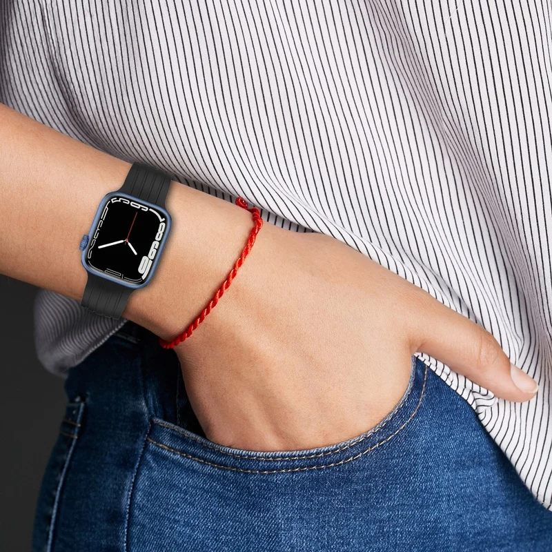Stilvoll Apple Watch Series 7 45mm Silikon / TPU armband