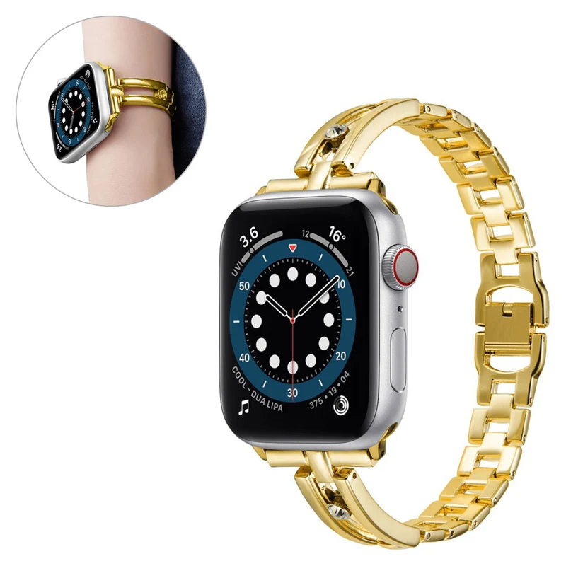 Super angenehm Universell Apple Metall und Strass armband