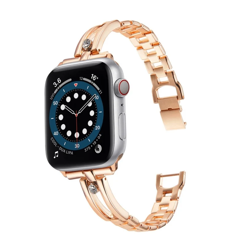 Super angenehm Universell Apple Metall und Strass armband