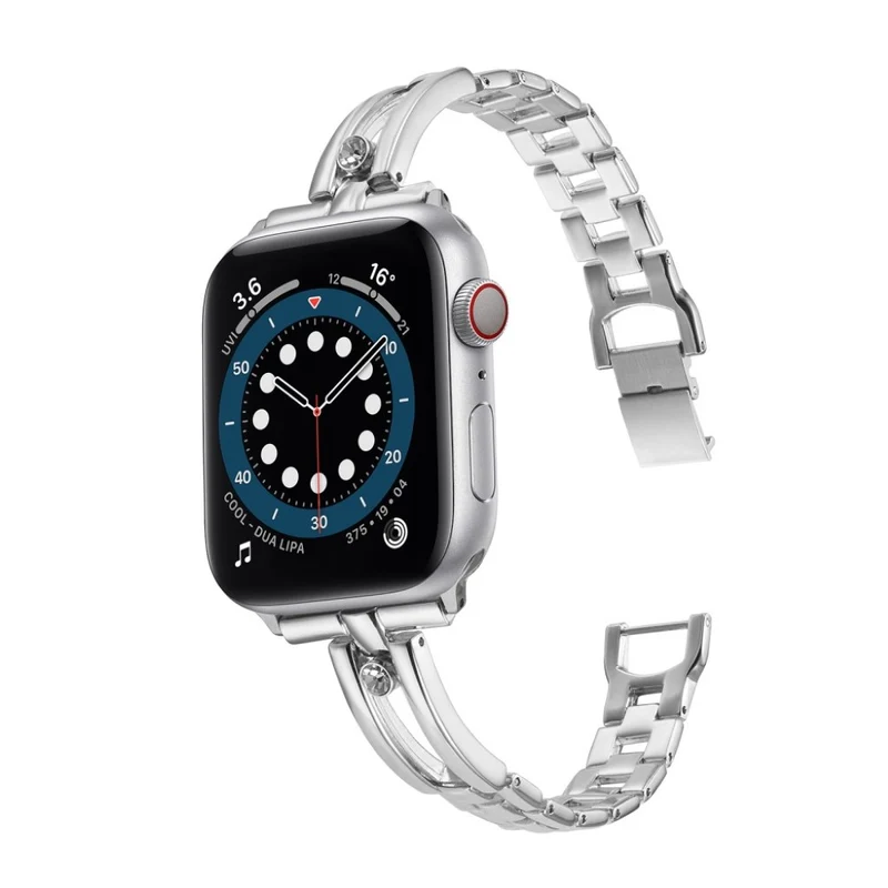 Super angenehm Universell Apple Metall und Strass armband