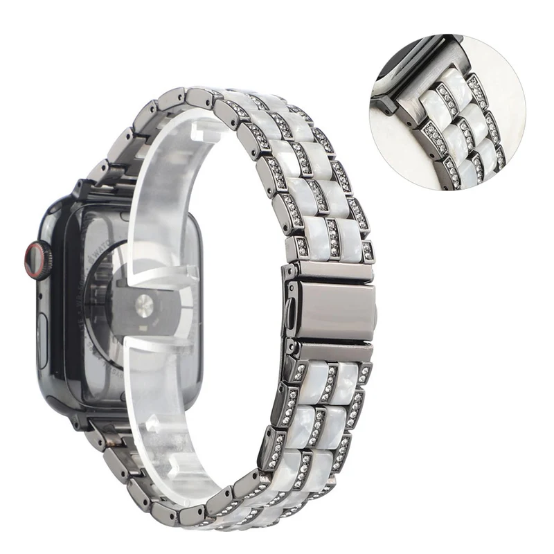 Mega chillig Universell Apple Metall und Strass armband