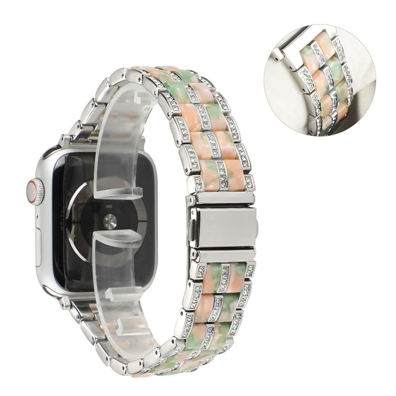 Mega chillig Universell Apple Metall und Strass armband