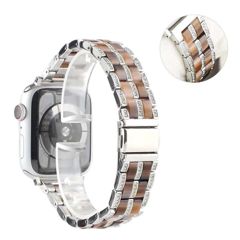 Mega chillig Universell Apple Metall und Strass armband