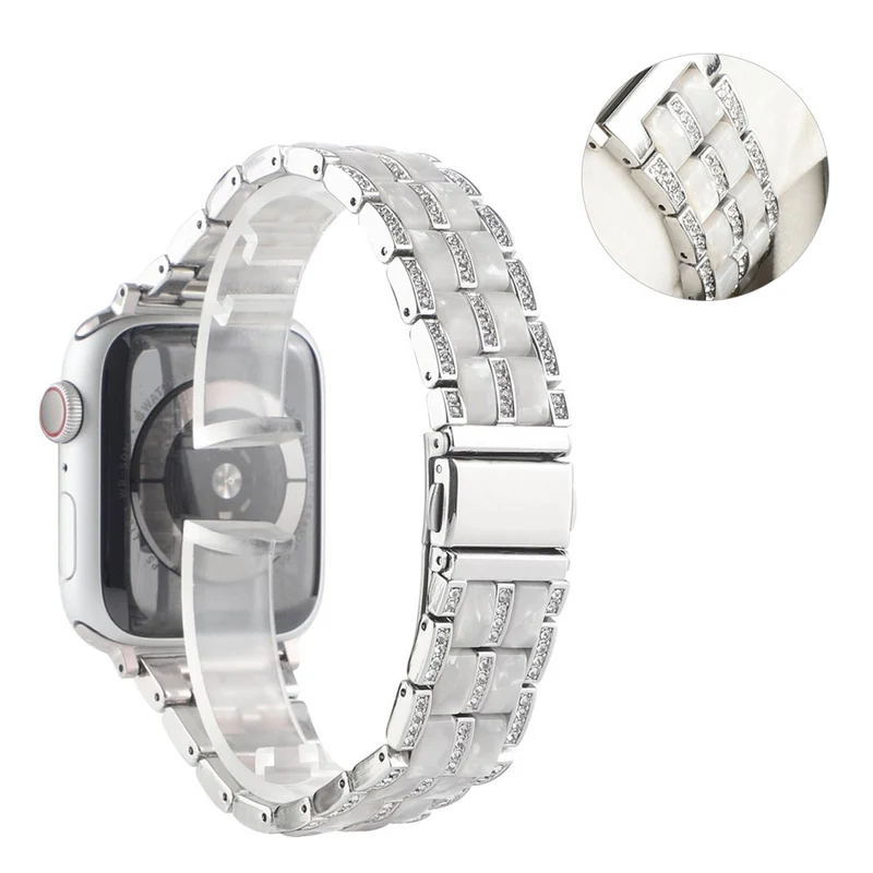 Mega chillig Universell Apple Metall und Strass armband