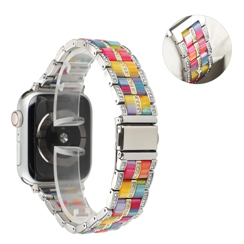 Mega chillig Universell Apple Metall und Strass armband