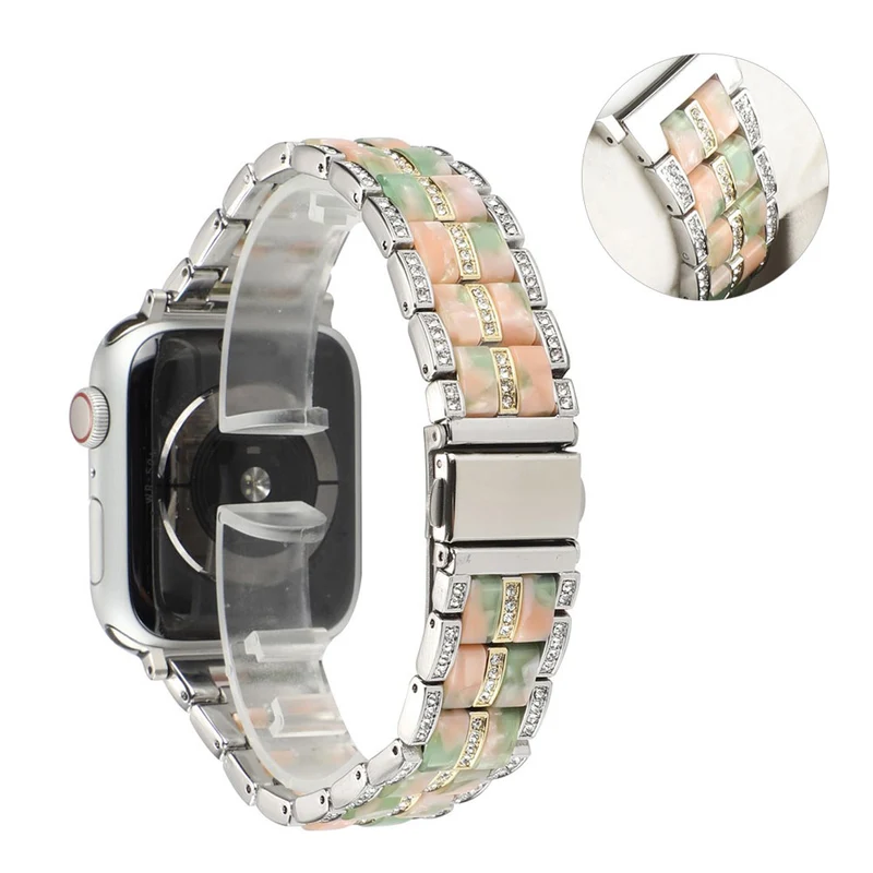 Mega chillig Universell Apple Metall und Strass armband