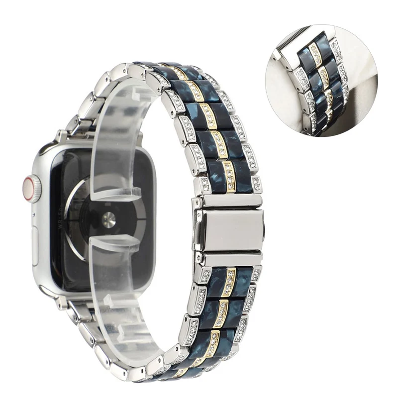 Mega chillig Universell Apple Metall und Strass armband