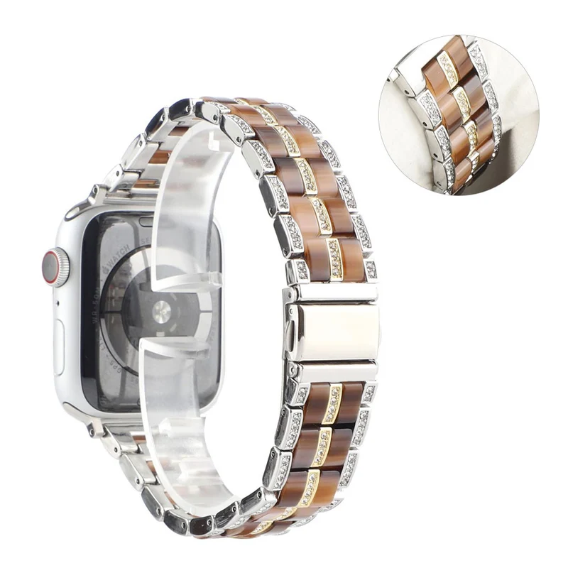 Mega chillig Universell Apple Metall und Strass armband