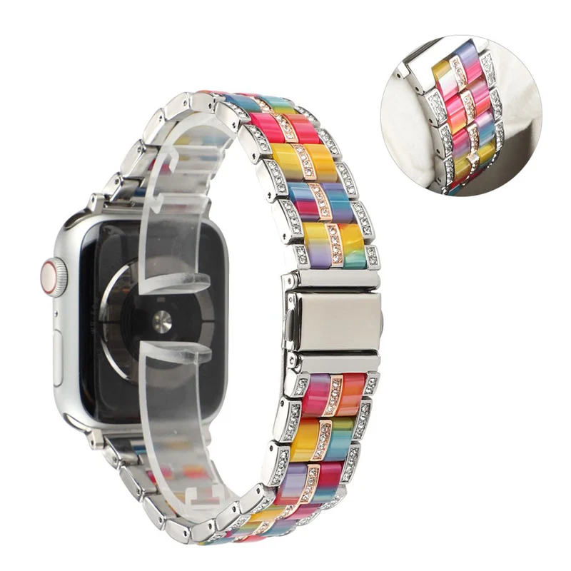 Mega chillig Universell Apple Metall und Strass armband