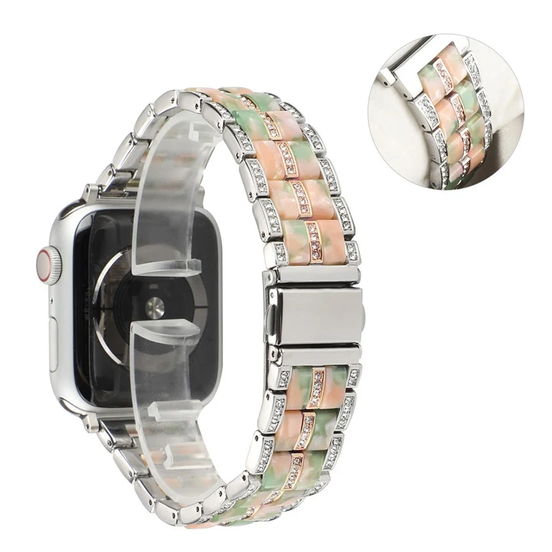 Mega chillig Universell Apple Metall und Strass armband