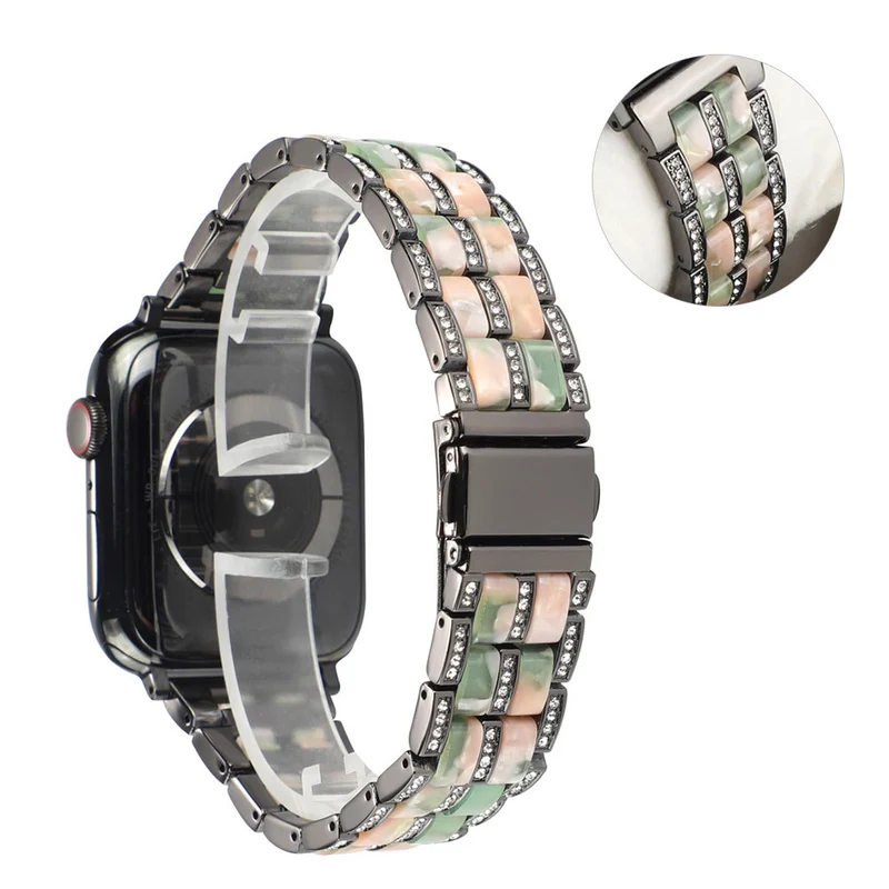 Mega chillig Universell Apple Metall und Strass armband
