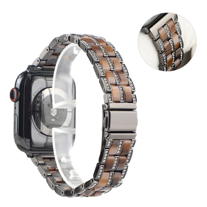 Mega chillig Universell Apple Metall und Strass armband