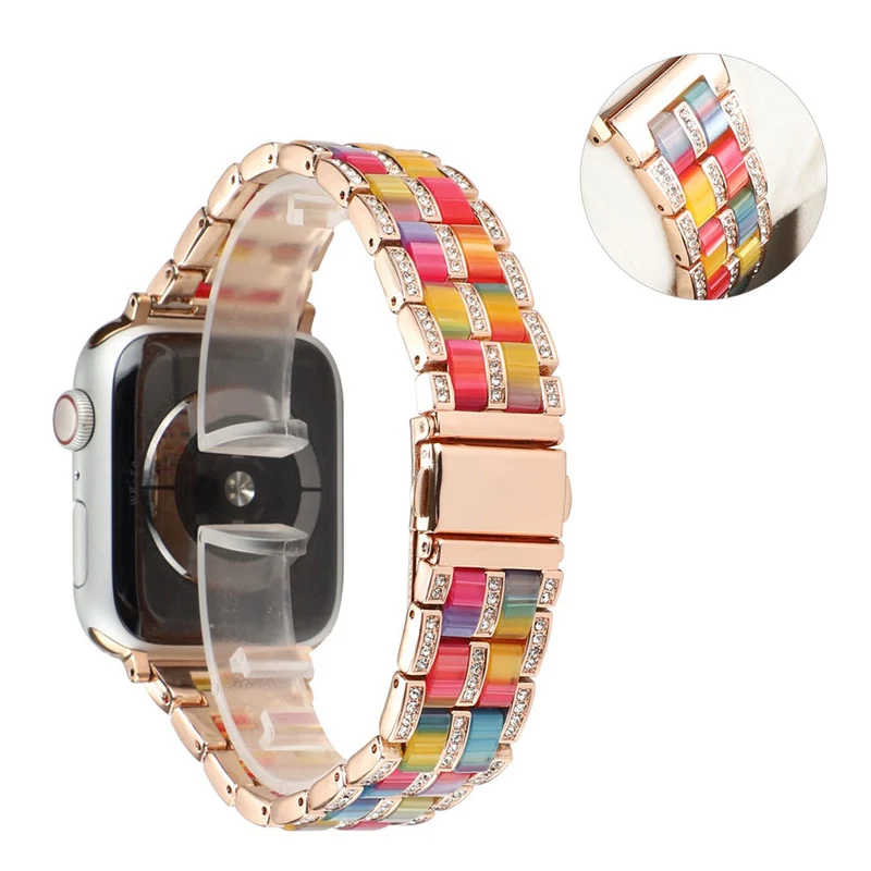 Mega chillig Universell Apple Metall und Strass armband