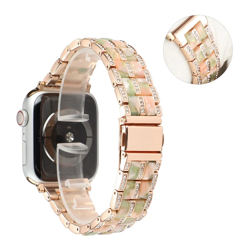 Mega chillig Universell Apple Metall und Strass armband