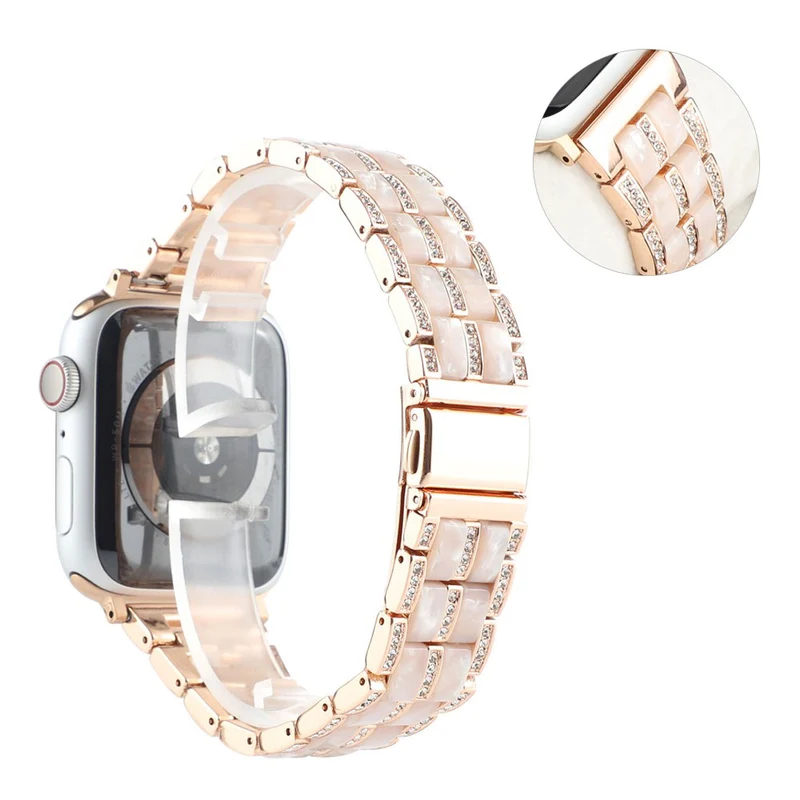 Mega chillig Universell Apple Metall und Strass armband