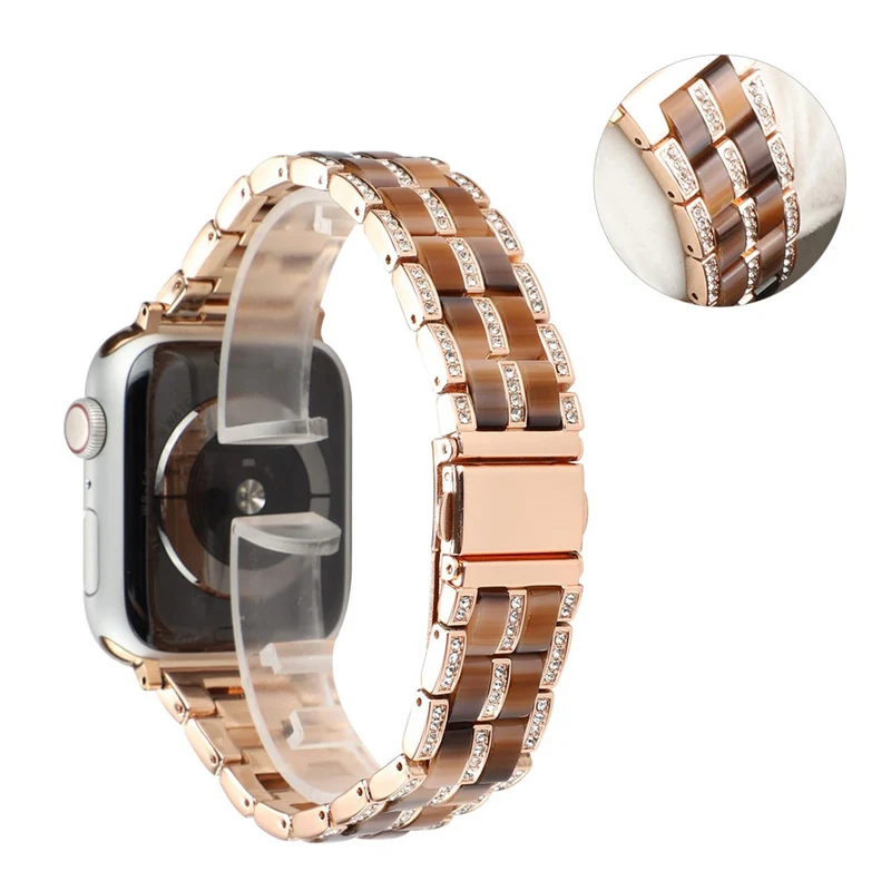 Mega chillig Universell Apple Metall und Strass armband
