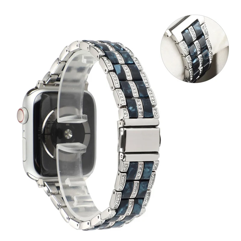 Mega chillig Universell Apple Metall und Strass armband